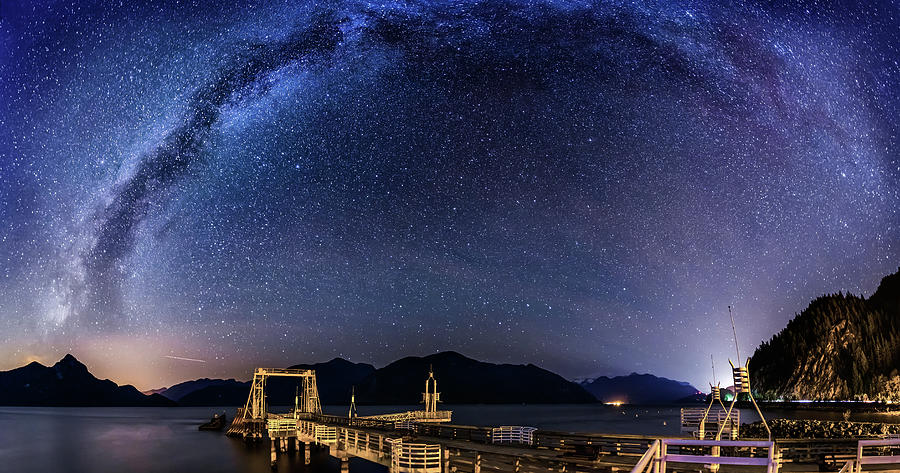 Milky Way Over Porteau Cove Photograph by Alexis Birkill