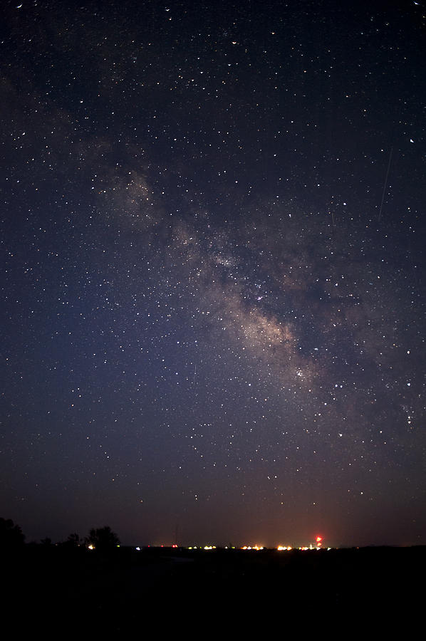 Milky Way over Smalltown USA Photograph by Melany Sarafis