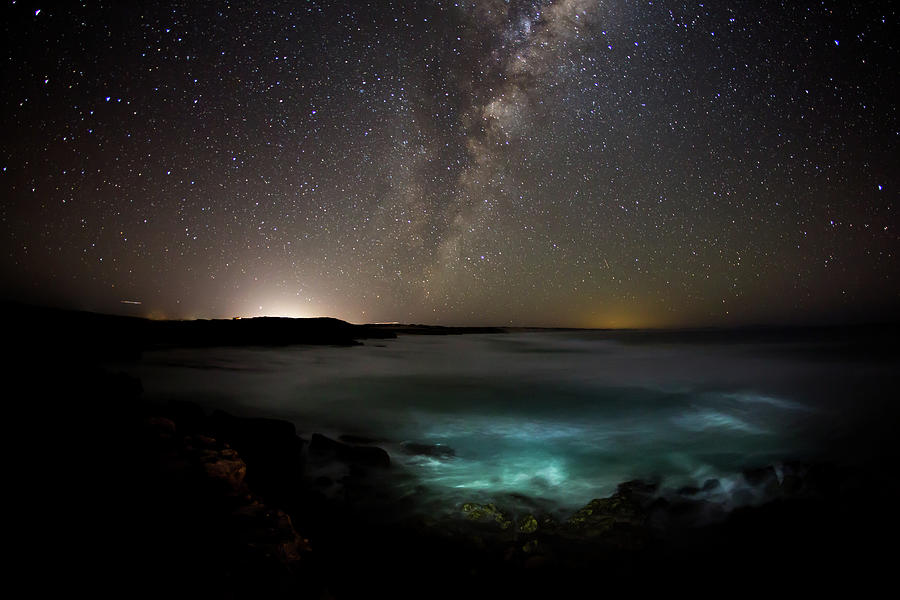 Milky Way Over The Ocean. South Photograph by John White Photos