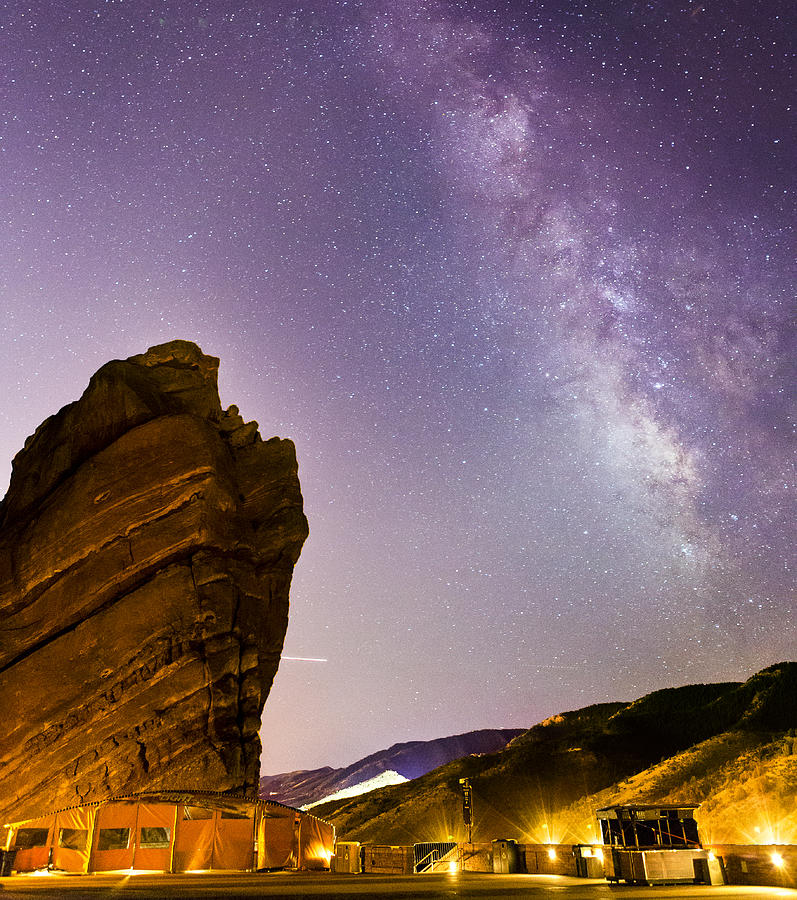 Milky Way Over The Red Rocks Amplitheater Photograph By Sean Turner Fine Art America