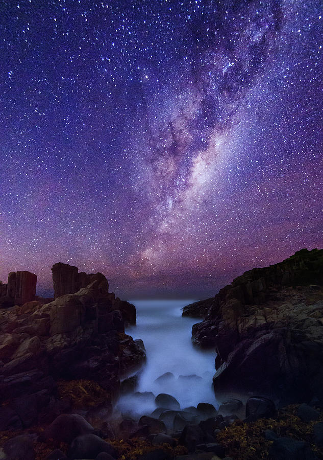 Milky Way Over The Sea Photograph by Wolongshan Photography
