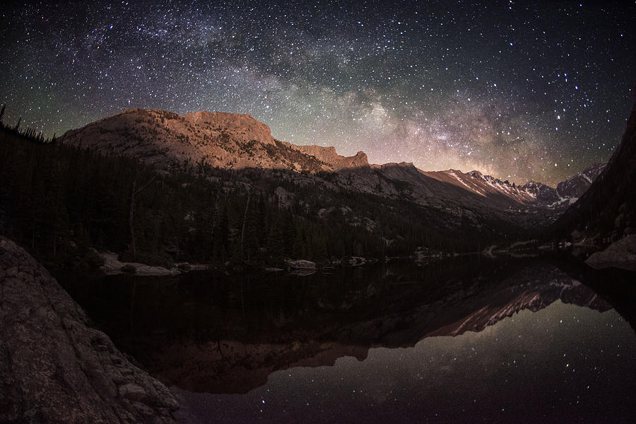 Milky Way Rising Over Longs Peak Photograph by Mike Berenson - Fine Art ...