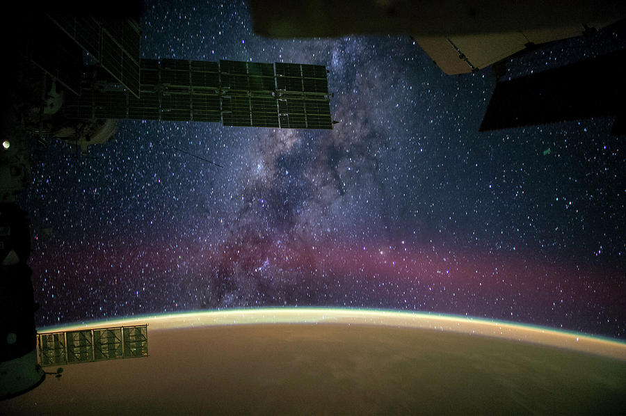Milky Way Seen From The Iss Photograph by Nasa