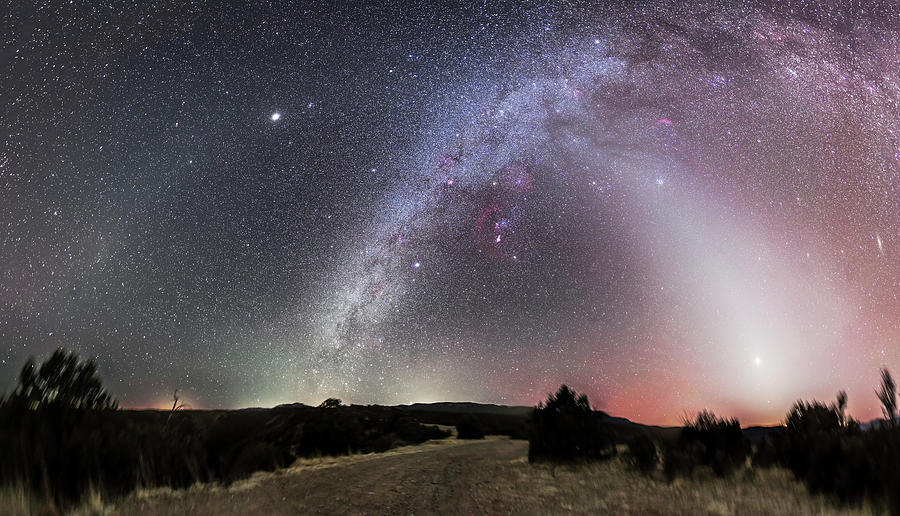 Space Photograph - Milky Way, Zodiacal Light And Other by Alan Dyer