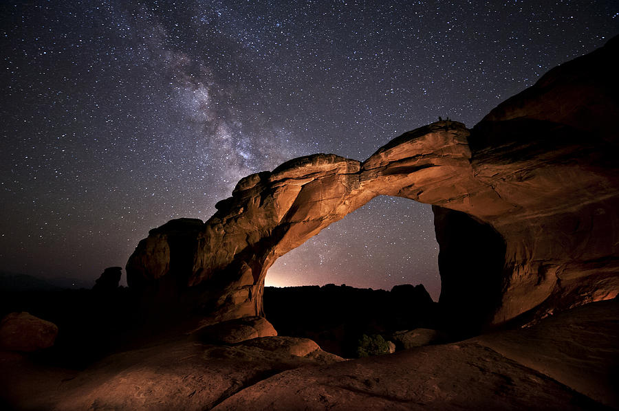 MilkyWay over Broken Arch Photograph by Melany Sarafis
