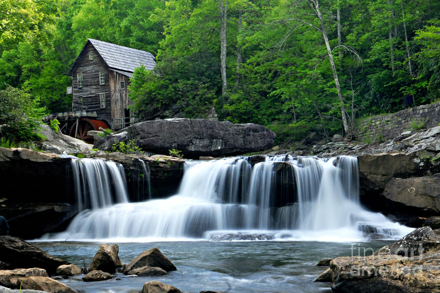 Mill and Waterfall Photograph by Larry Ricker