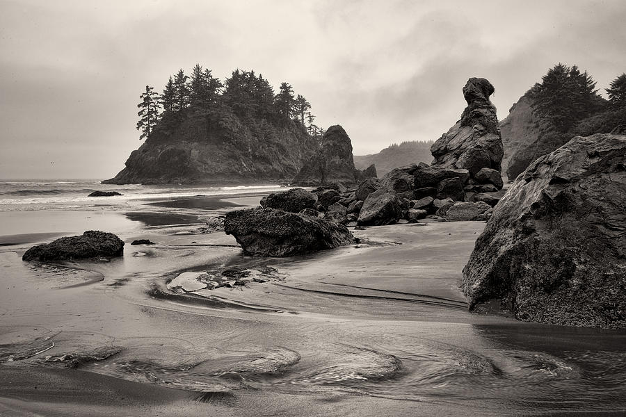 Mill Creek and Pewetole Island at Trinidad State Beach Photograph by Joe Doherty