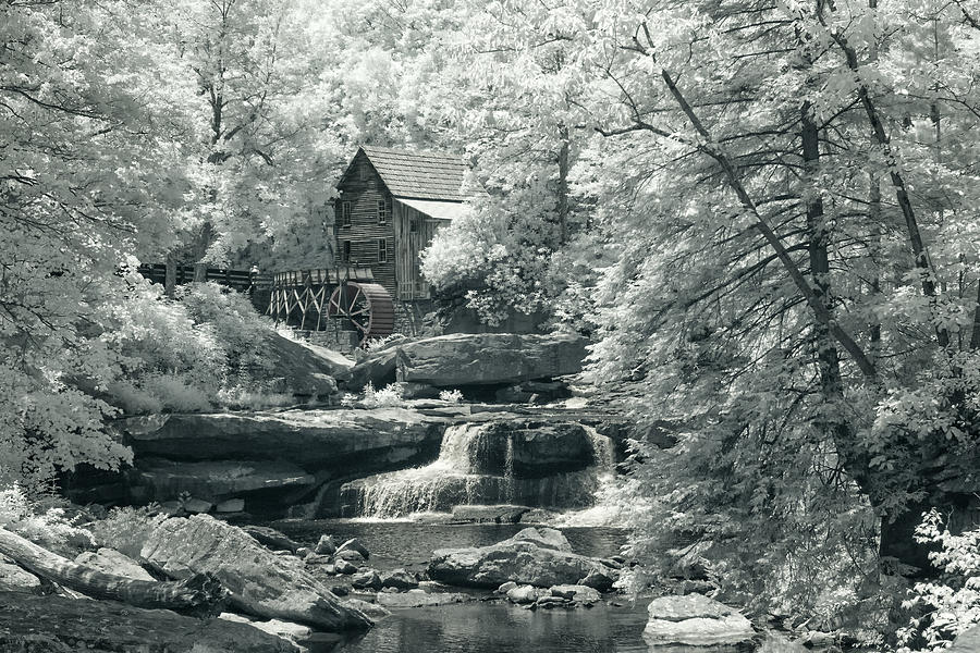 Mill in Infrared Photograph by Mary Almond