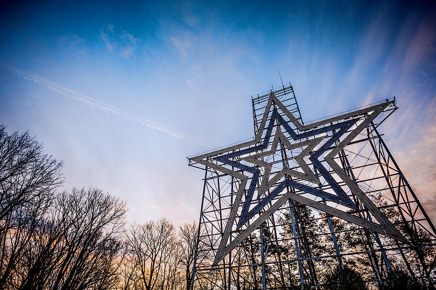 Mill Mountain Star Photograph by Nathan Firebaugh | Fine Art America