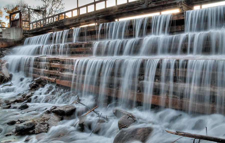 Mill Pond Dam. Waba Creek Photograph by Rob Huntley
