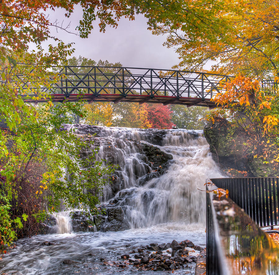 Waterfall Photograph - Mill Pond Park by Craig Szymanski