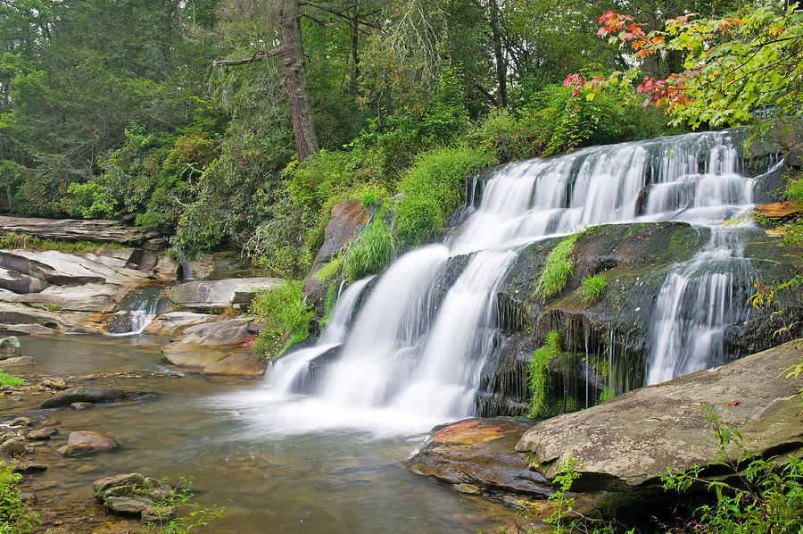 Mill Shoals Falls    North Carolina Photograph by Willie Harper