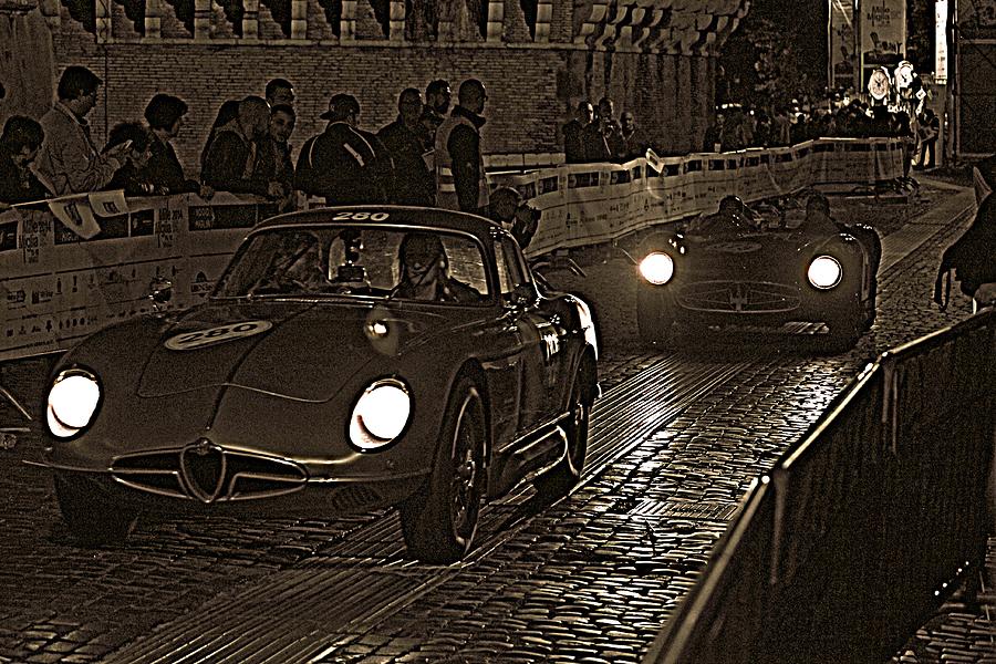 Mille Miglia at Midnight Photograph by Steve Natale