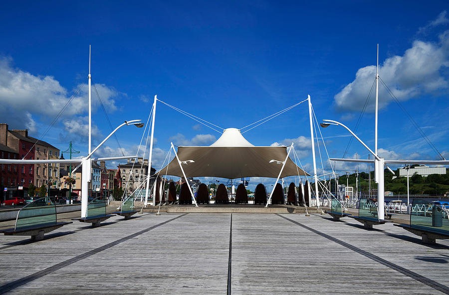 Color Image Photograph - Millenium Plaza, Waterford City by Panoramic Images