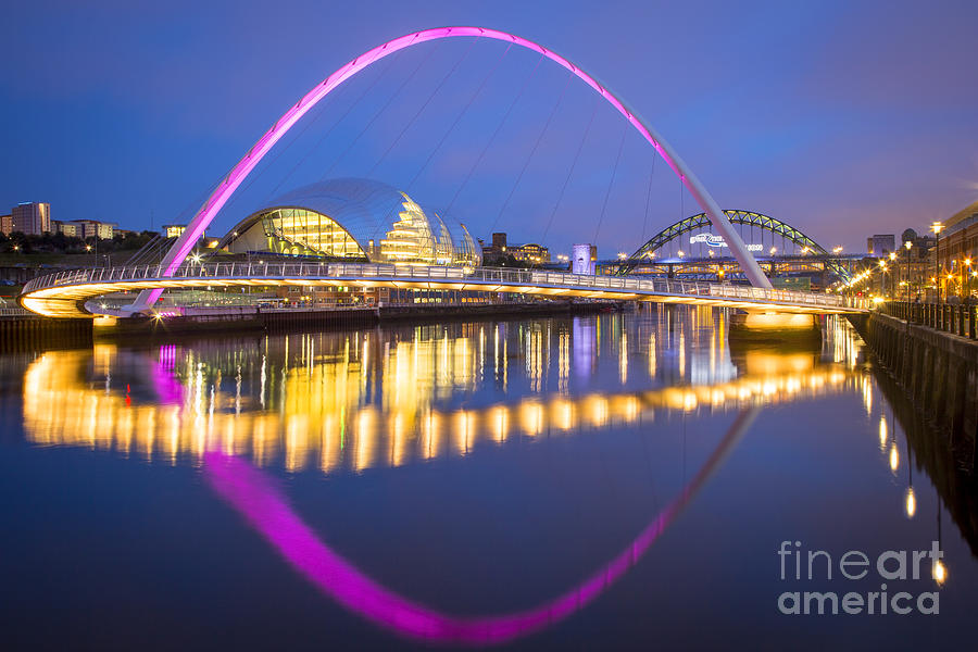 Millennium Bridge - Newcastle Photograph by Brian Jannsen