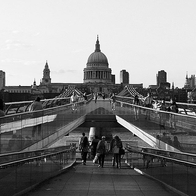 London Photograph - #millennium #bridge #london #thames by Frankie Melvin
