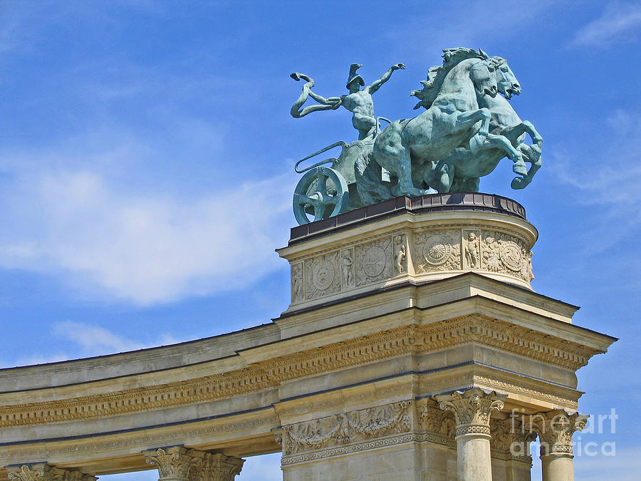 Millennium Monument Budapest Photograph