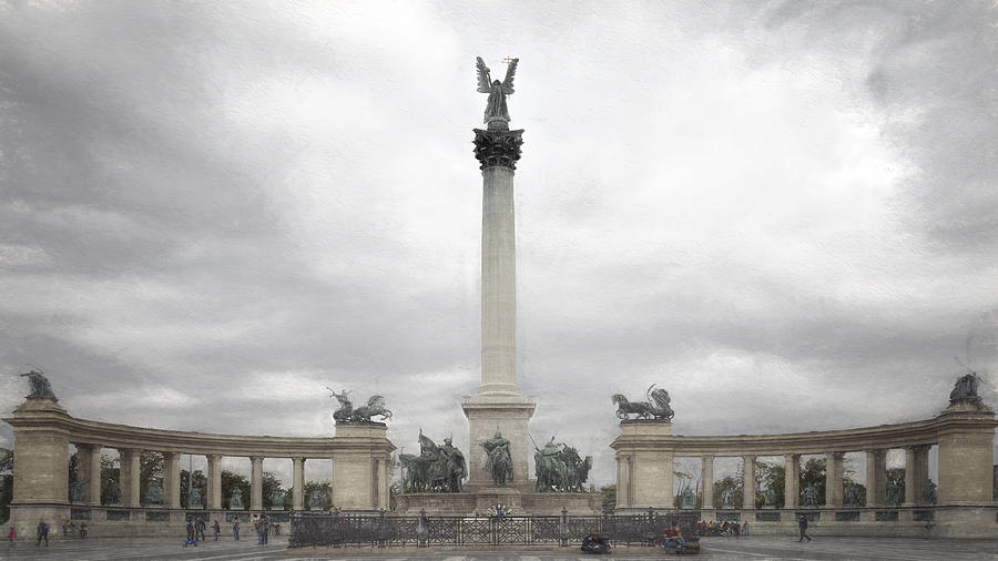 Millennium Monument Budapest Photograph by Joan Carroll