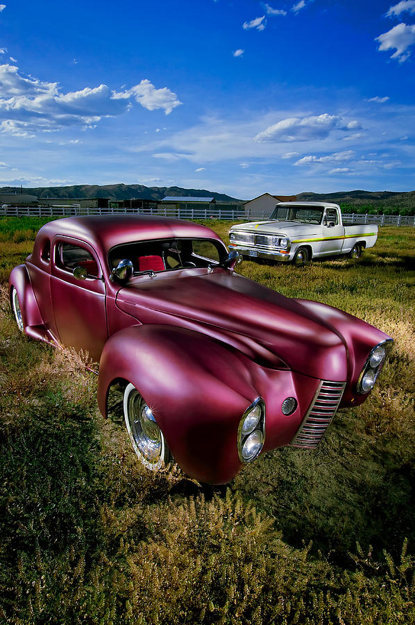 Reno Photograph - Millers Chop Shop 1940 Ford Coupe by YoPedro