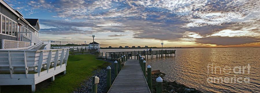 Sunset Photograph - Millers Waterfront Restaurant by Paul Mashburn