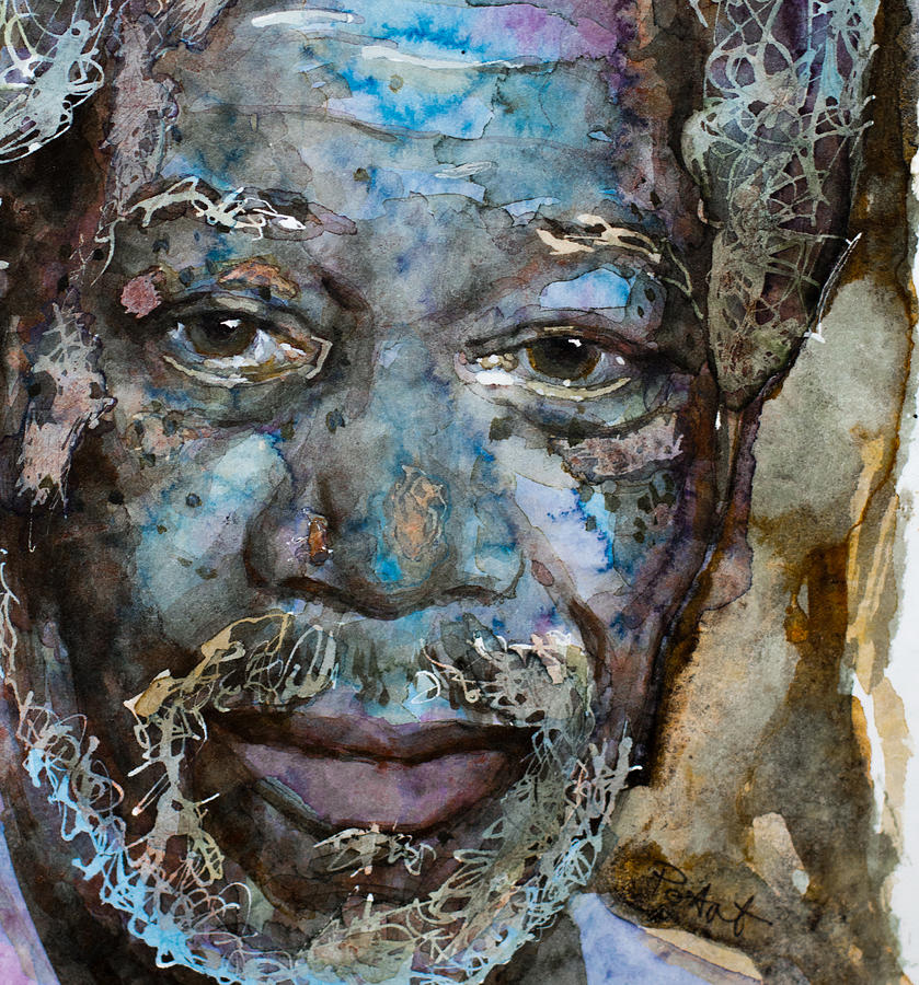 Morgan Freeman Painting - Million Dollar Baby by Laur Iduc