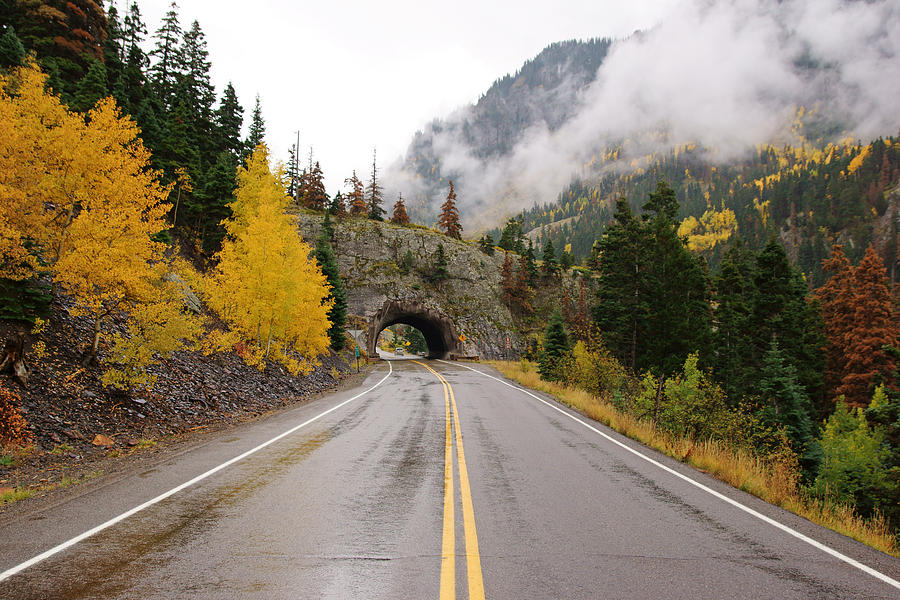 Million Dollar Highway in Autumn Photograph by Daniel Woodrum