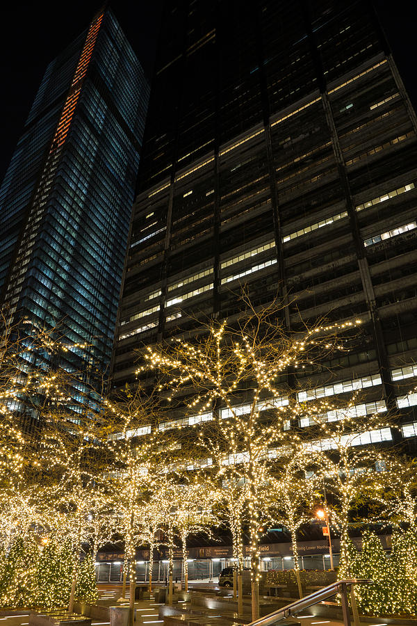 Millions of Christmas Lights in the Heart of Manhattan New York City Photograph by Georgia Mizuleva