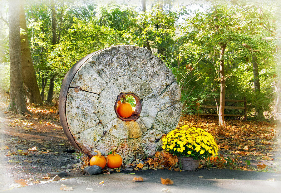 Millstone at Phillips Mill Photograph by Carolyn Derstine