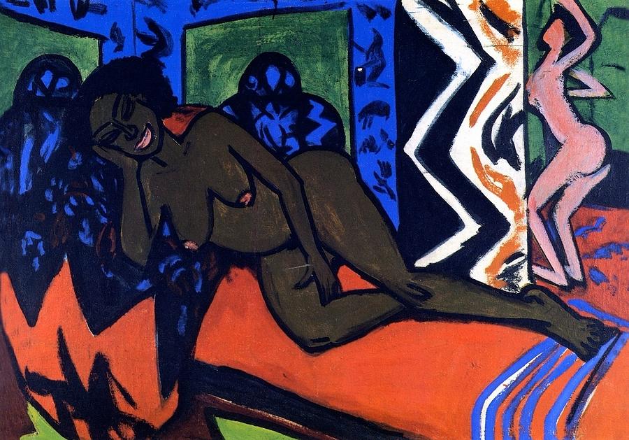 Milly Asleep Painting by Ernst Ludwig Kirchner