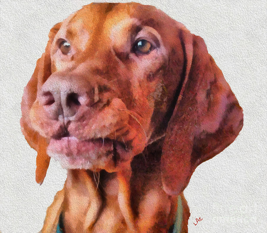 Dog Painting - Milo Maxwell CED by Doggy Lips