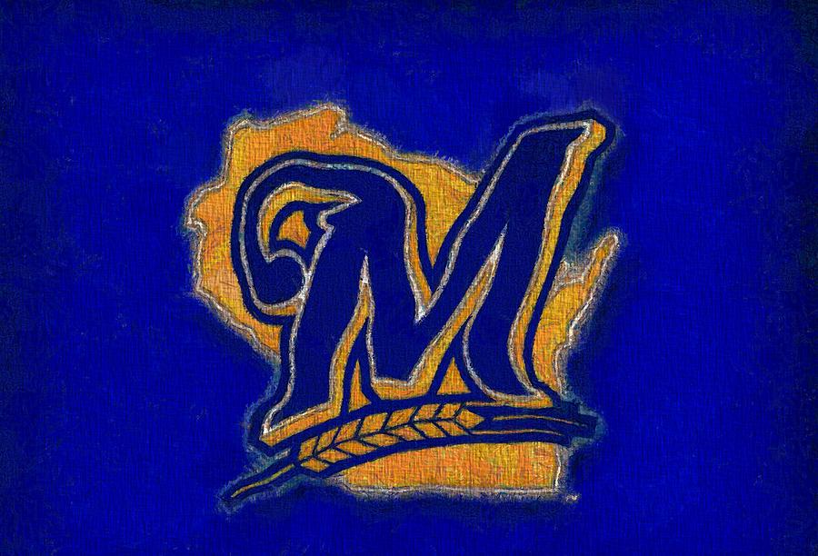 Milwaukee Brewers Painting by Dan Sproul