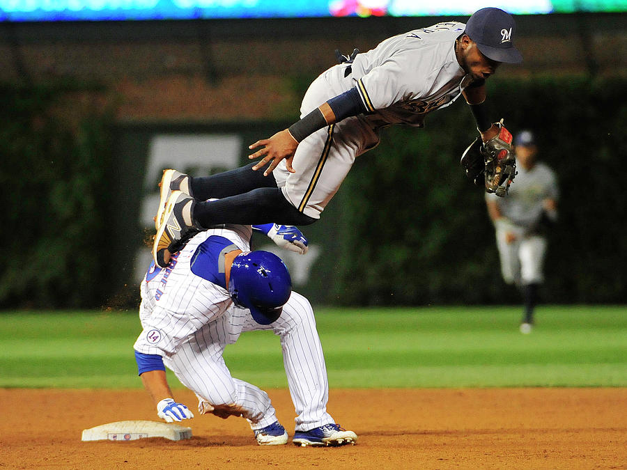 Milwaukee Brewers V Chicago Cubs Photograph by David Banks Milwaukee Brewers V Chicago Cubs Photograph by David Banks