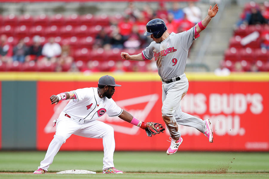 Milwaukee Brewers V Cincinnati Reds Photograph by Joe Robbins Milwaukee Brewers V Cincinnati Reds Photograph by Joe Robbins