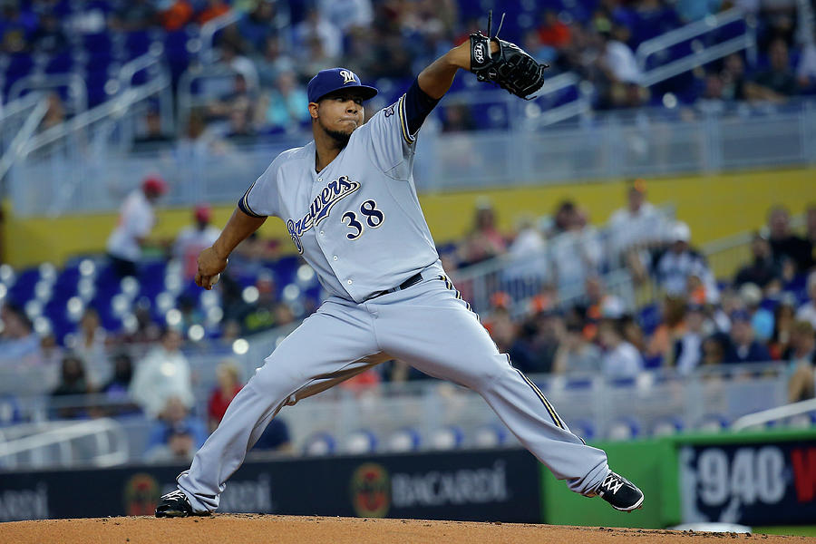 Milwaukee Brewers V Miami Marlins Photograph by Chris Trotman Milwaukee Brewers V Miami Marlins Photograph by Chris Trotman