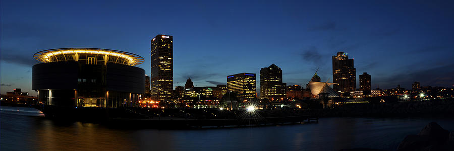 Milwaukee City Scape Panorama Photograph by Deborah Klubertanz