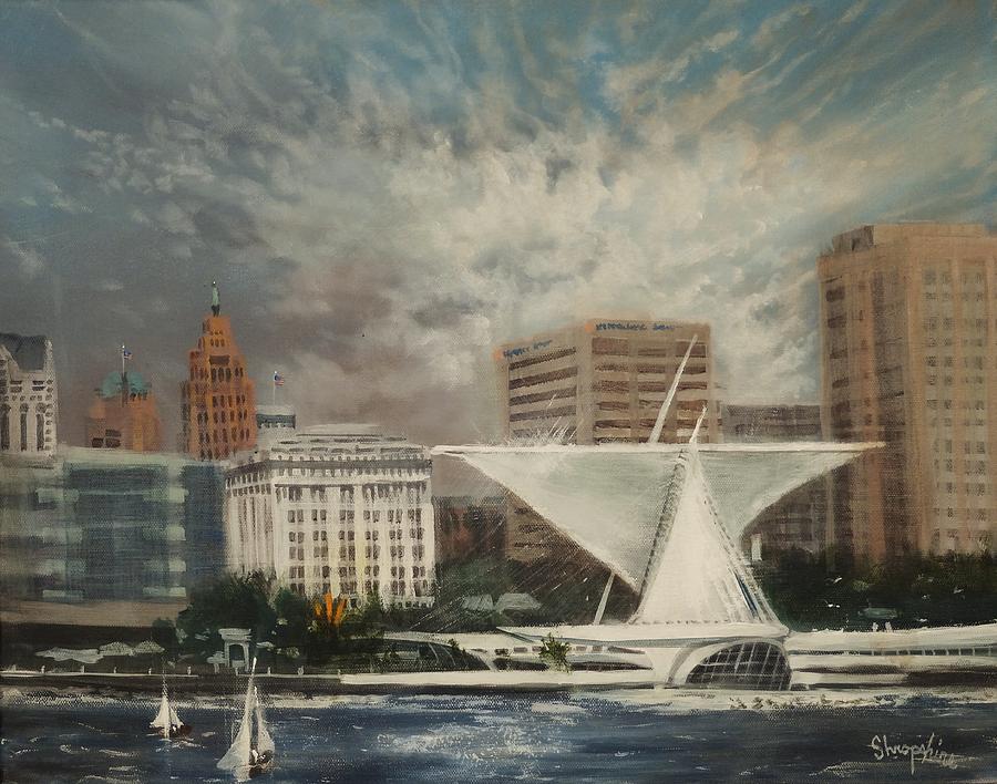 Milwaukee Lakefront Painting by Tom Shropshire