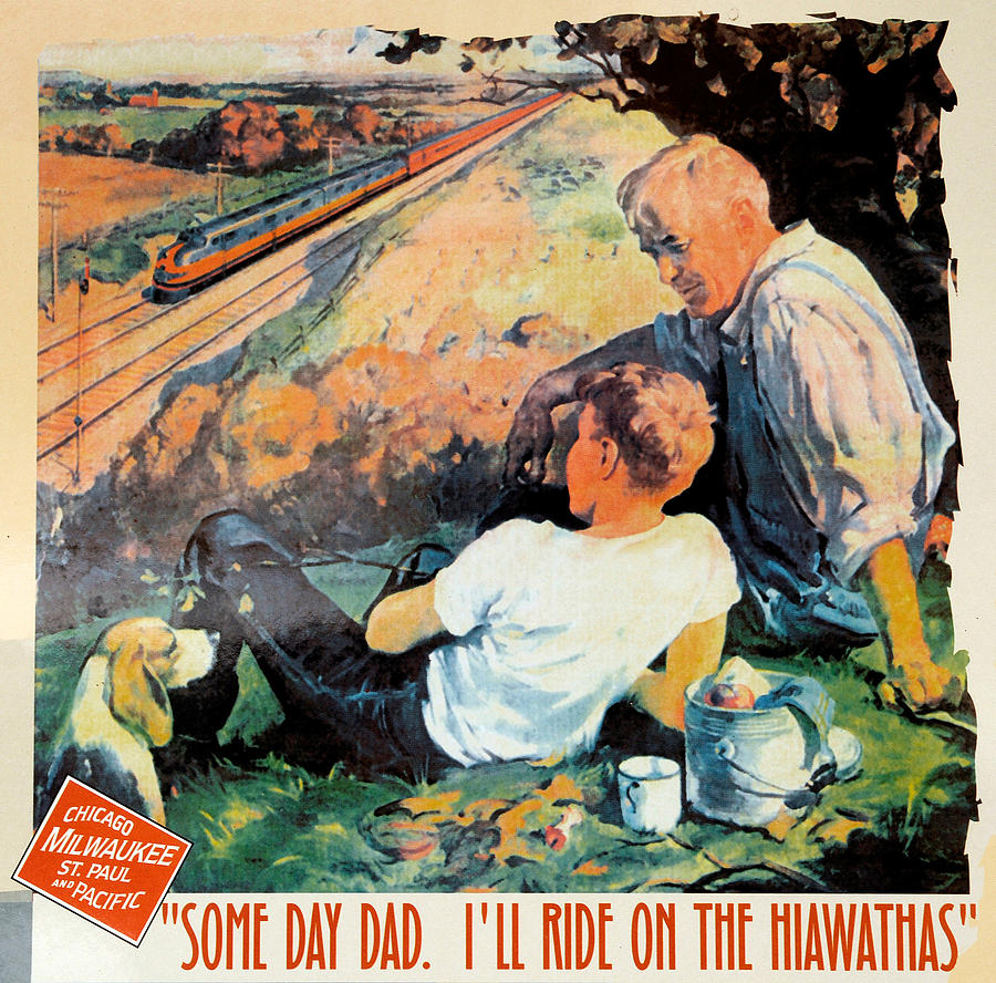 Milwaukee Railroad Hiawathas Sign Photograph by Theodore Clutter Milwaukee Railroad Hiawathas Sign Photograph by Theodore Clutter