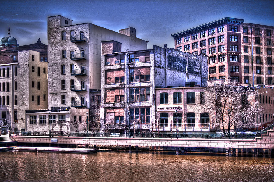 Milwaukee Riverfront Photograph by Deborah Klubertanz - Fine Art America