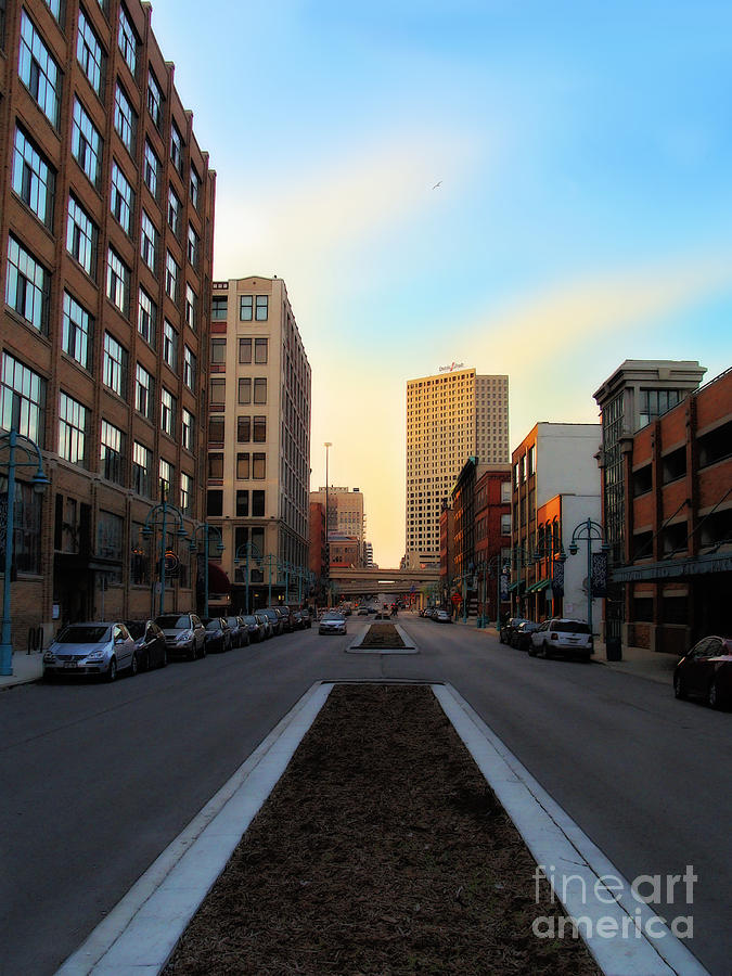 Milwaukee Street - Milwaukee WI Digital Art by David Blank