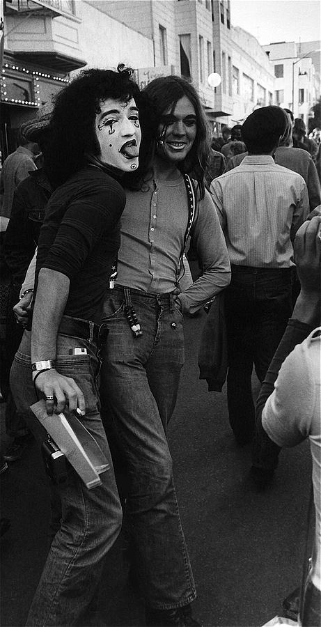 Mimes  Market Street San Francisco California 1972 Photograph by David Lee Guss