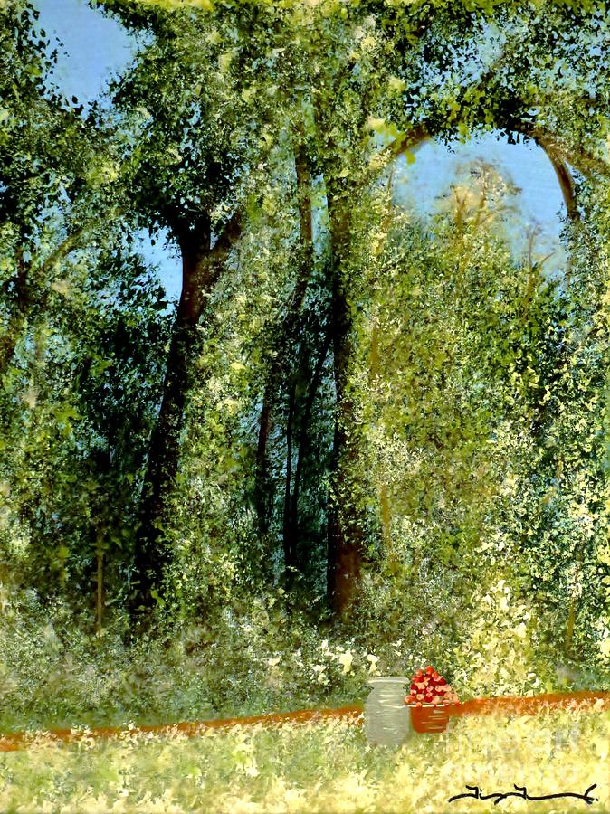 Mimis Oak Trees Painting by Tim Townsend