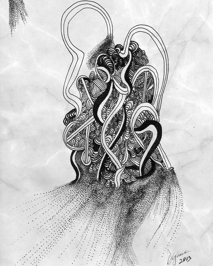 Mind In Confusion Drawing by Dyana Schoenstadt
