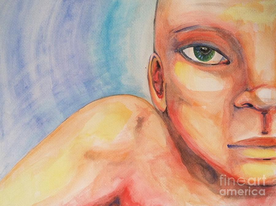Portrait Painting - Mindful by Laura Walker