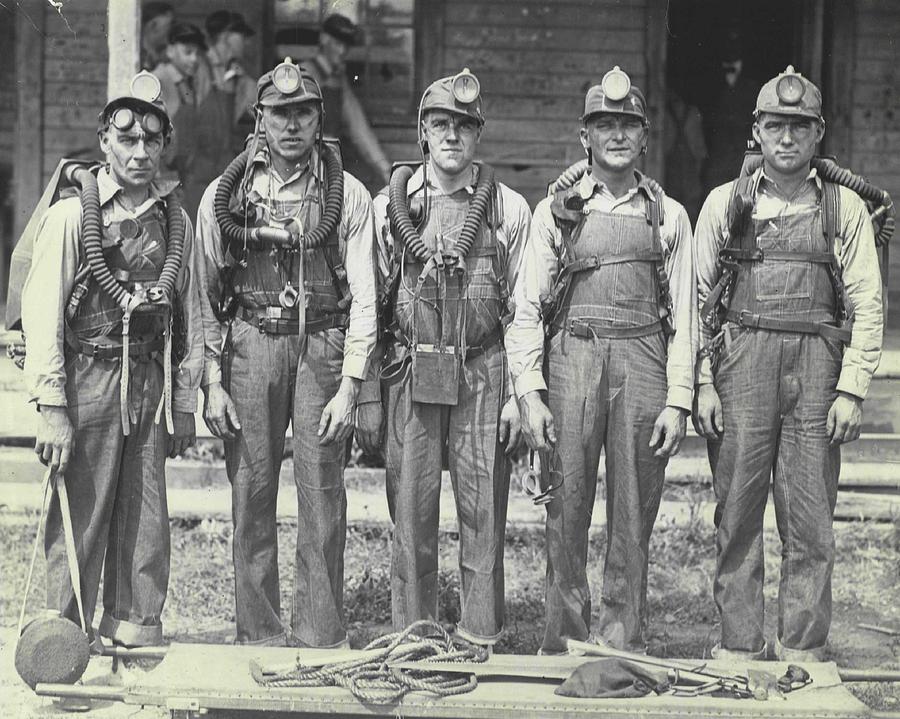 Mine Rescue Team Photograph by Retro Images Archive