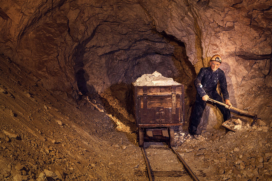 Mine Worker Photograph by Borchee
