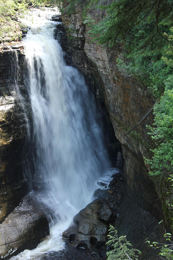 Waterfall Photograph - Miners Falls  by Bill Woodstock