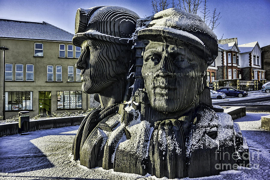Miners In The Snow 1 Photograph by Steve Purnell