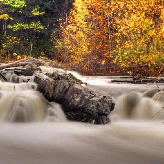 Nature Photograph - Mines Falls Nashua, Nh  #autumn #fall by Joann Vitali