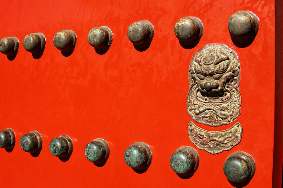 Ming Door Photograph by Dave Hall