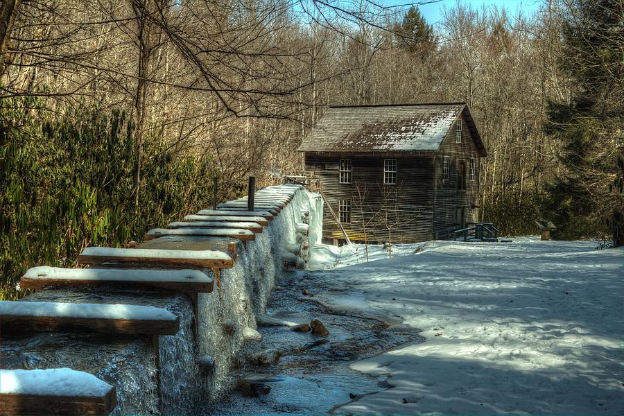 Mingus Mill IN Snow And Ice Photograph by Carol Montoya